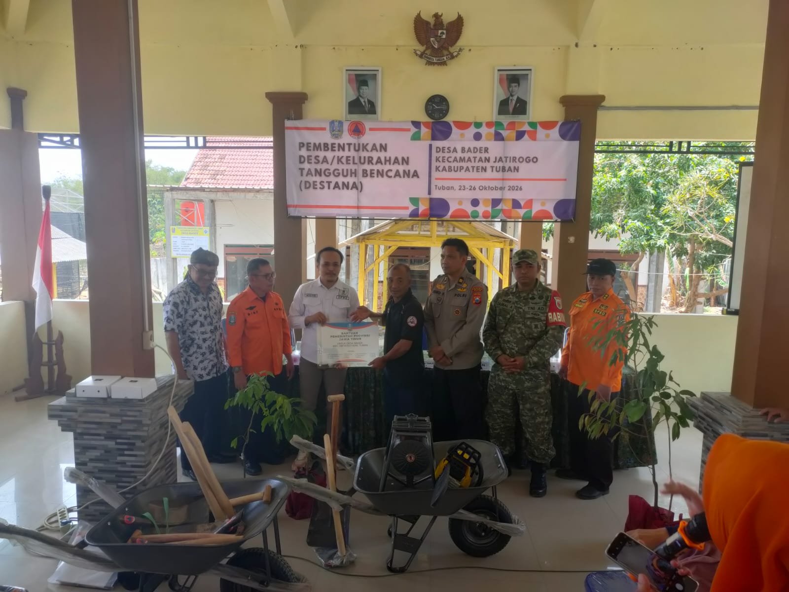 Resmi Dibuka, Desa Bader Jatirogo Tuban Mulai Dibentuk Menjadi Desa Tangguh Bencana